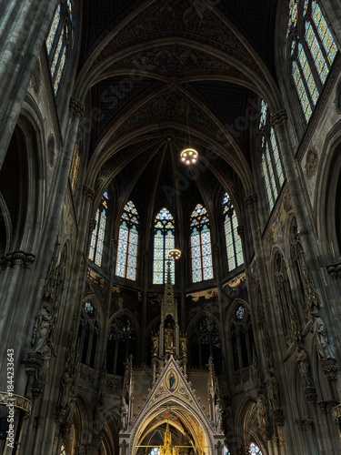 Photography Interior of Votive Church in Vienna, Austria – Gothic Revival Architecture