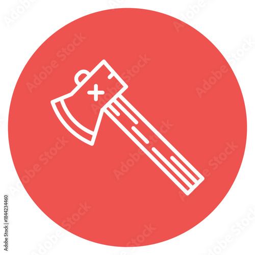 Ax icon vector image. Can be used for Adventure.