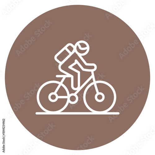 Cycling Tour icon vector image. Can be used for Adventure.