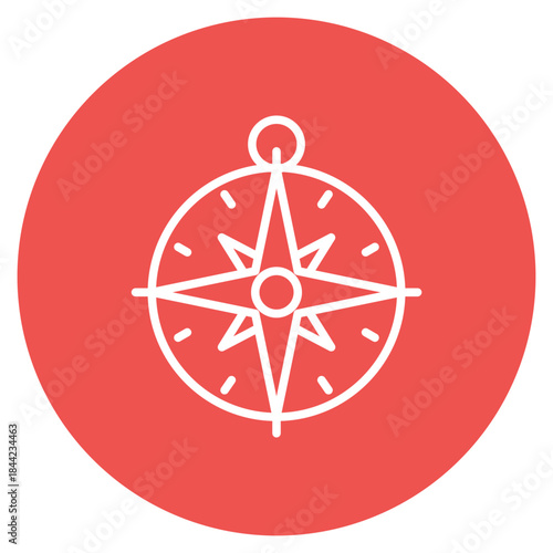 Compass icon vector image. Can be used for Adventure.