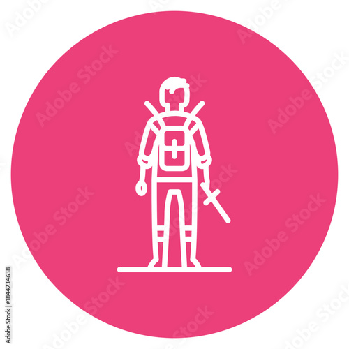 Solo Adventure icon vector image. Can be used for Adventure.