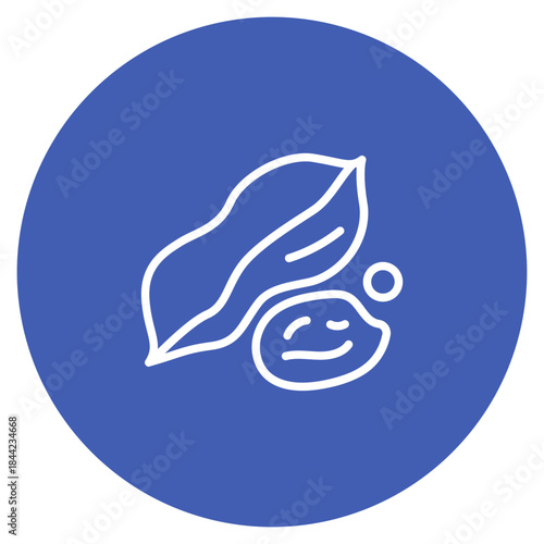 Beans icon vector image. Can be used for Nutrition.