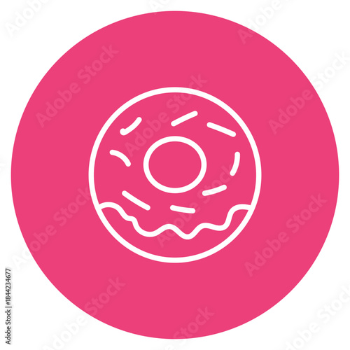 Donuts icon vector image. Can be used for Nutrition.