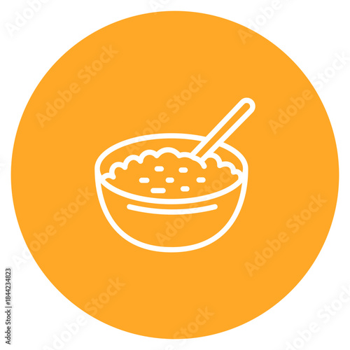 Porridge icon vector image. Can be used for Nutrition.