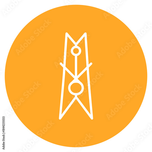 Clothes Pin icon vector image. Can be used for Laundry.