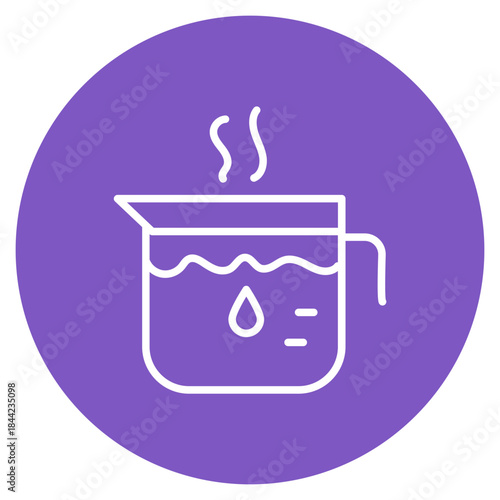 Hot Water icon vector image. Can be used for Laundry.