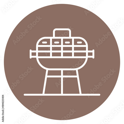Grill icon vector image. Can be used for Trekking.