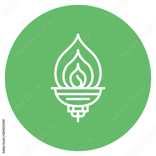 Hex Burner icon vector image. Can be used for Trekking.