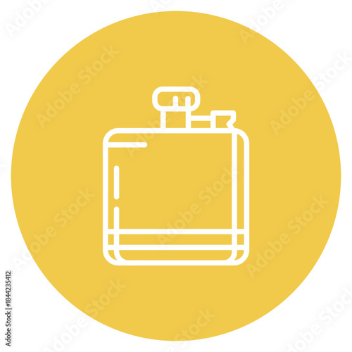 Hip Flask icon vector image. Can be used for Trekking.