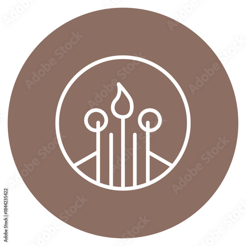 Matches icon vector image. Can be used for Trekking.