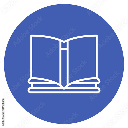 Book icon vector image. Can be used for Printing.
