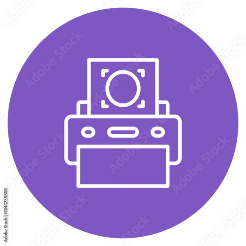Printed Ocr icon vector image. Can be used for Printing.