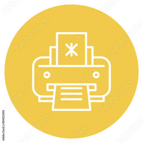 Printer Error icon vector image. Can be used for Printing.