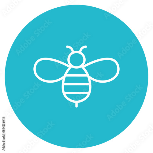 Honeybee icon vector image. Can be used for Carnival.
