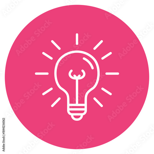 Light Bulb icon vector image. Can be used for Carnival.