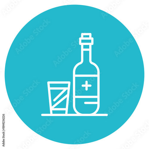Alcoholic icon vector image. Can be used for Homeless.