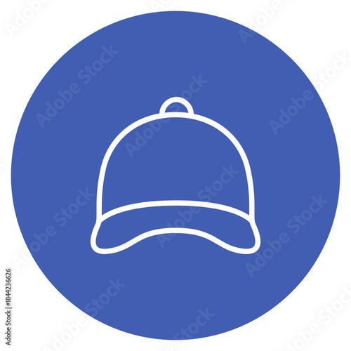 Golf Hat icon vector image. Can be used for Golf.