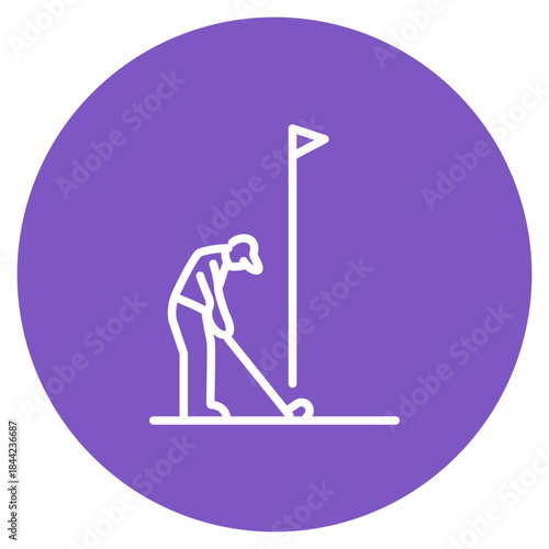 Golfing Tips icon vector image. Can be used for Golf.