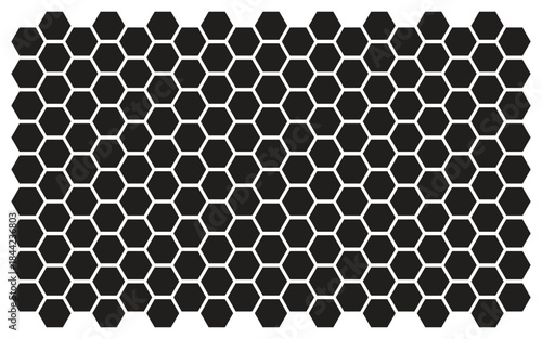 PrintGeometric Hexagon Grid Seamless Pattern with Bold Repeating Cells.