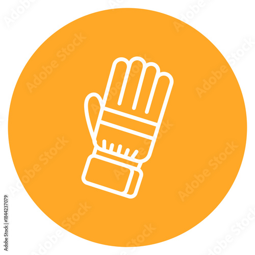 Ski Gloves icon vector image. Can be used for Ski Resort.