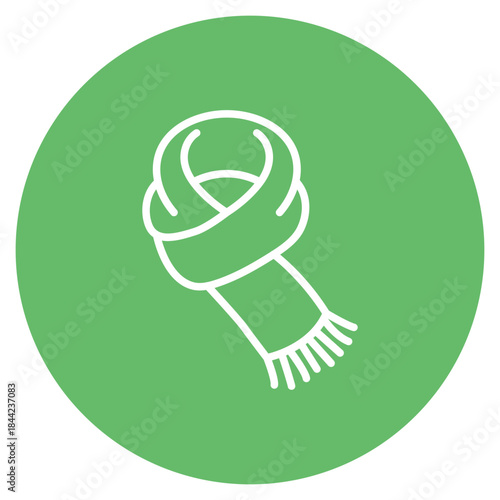 Scarf icon vector image. Can be used for Ski Resort.