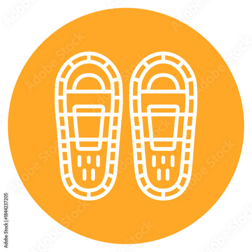 Snow Shoes icon vector image. Can be used for Ski Resort.