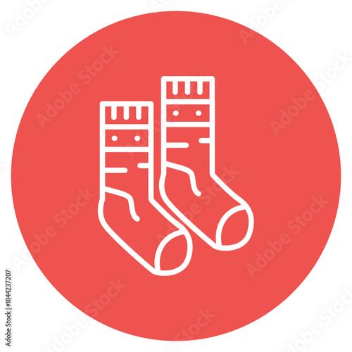 Ski Socks icon vector image. Can be used for Ski Resort.