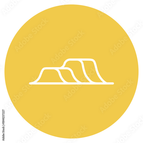 Terrain Park icon vector image. Can be used for Ski Resort.