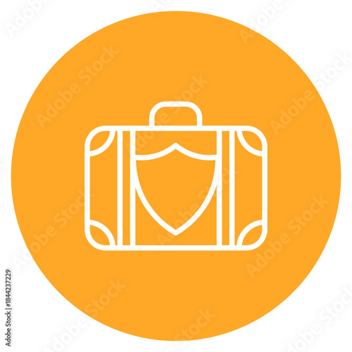Travel Insurance icon vector image. Can be used for Ski Resort.