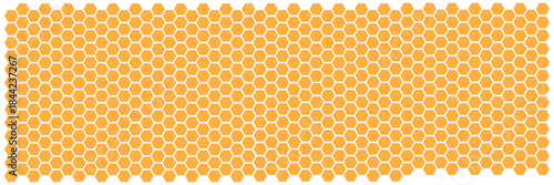 Hexagon Honeycomb Seamless Pattern Background in Warm Neutral Colors.