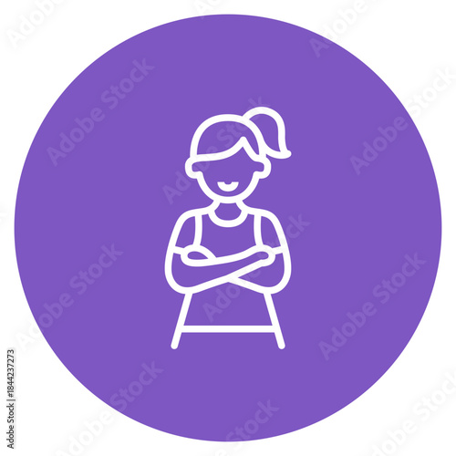 Babysitter icon vector image. Can be used for Child Adoption.