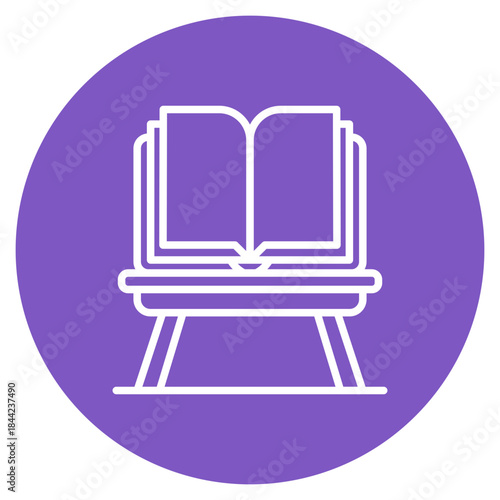 Home Schooling icon vector image. Can be used for Child Adoption.