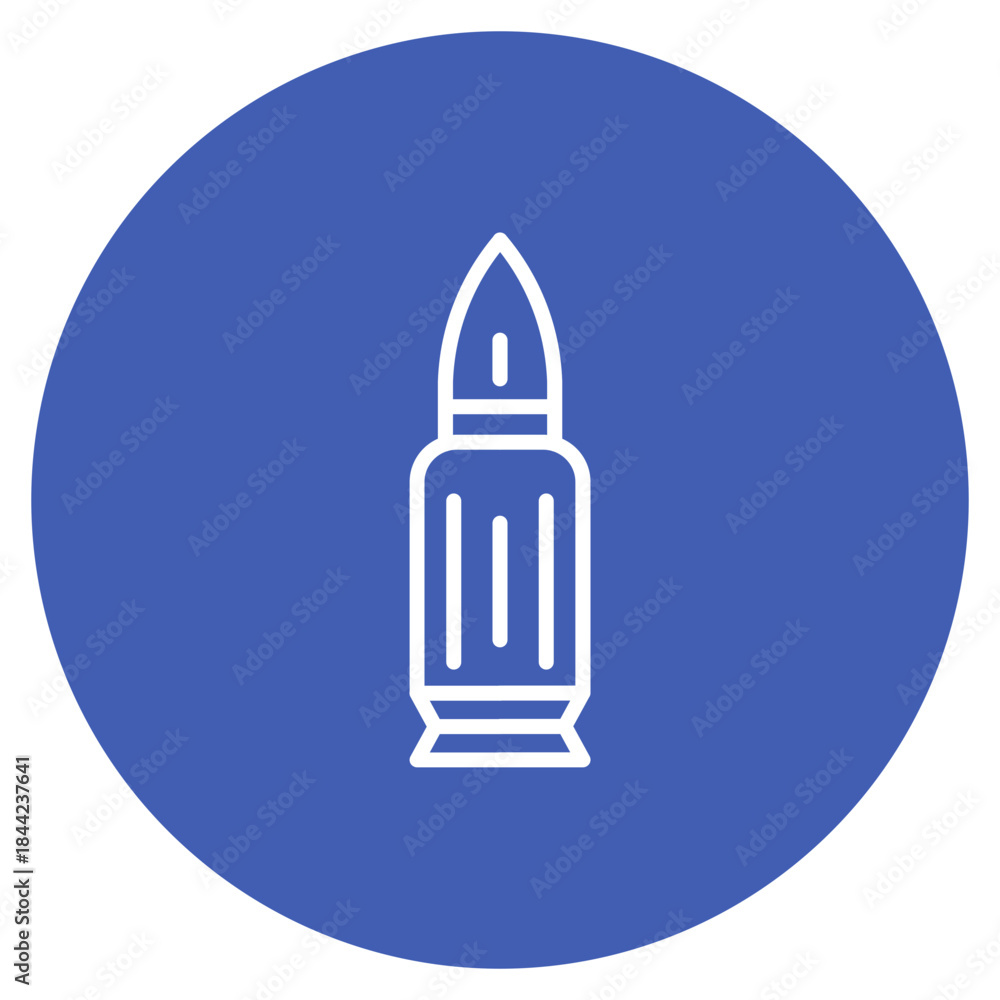 Obraz premium Bullet icon vector image. Can be used for Shooting.