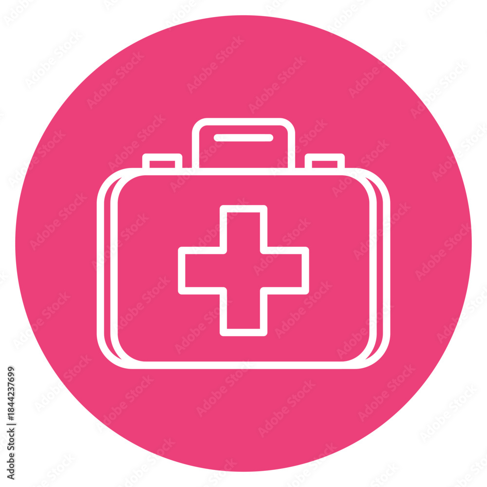Fototapeta premium First Aid Kit icon vector image. Can be used for Shooting.