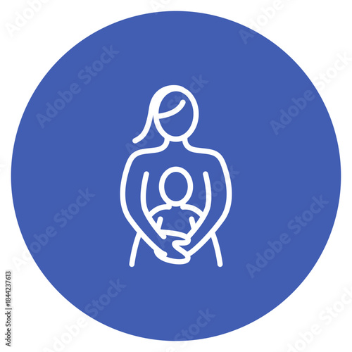 Proud Mother icon vector image. Can be used for Child Adoption.