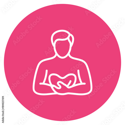 Proud Father icon vector image. Can be used for Child Adoption.