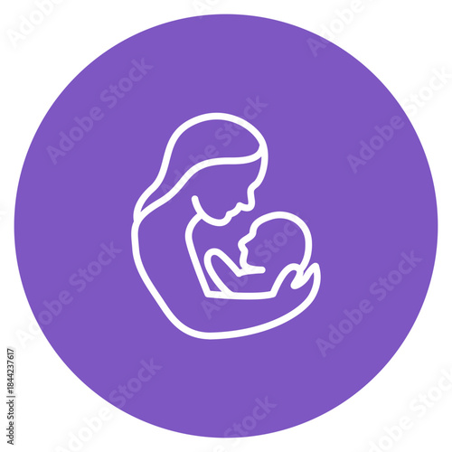 Raising a Child icon vector image. Can be used for Child Adoption.