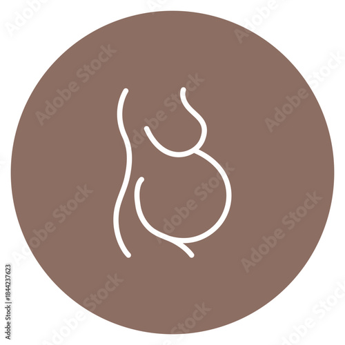 Pregnancy icon vector image. Can be used for Child Adoption.