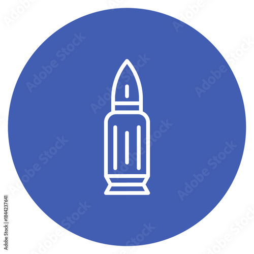 Bullet icon vector image. Can be used for Shooting.