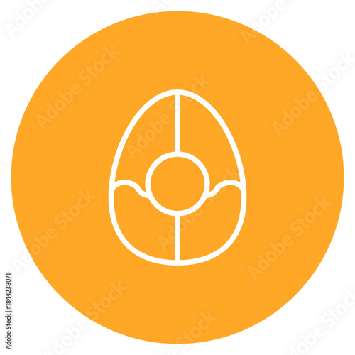 Golden Egg icon vector image. Can be used for Fairytale.
