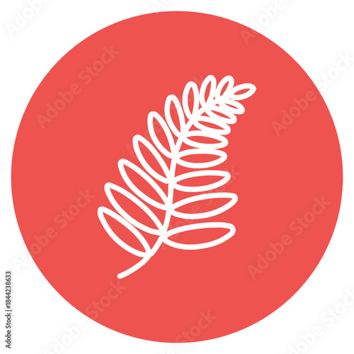 Fern icon vector image. Can be used for Rainforest.
