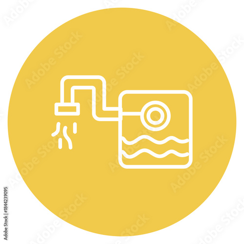 Sewage Treatment icon vector image. Can be used for Global Warming.