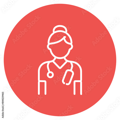 Burn Care Nurse icon vector image. Can be used for Nursing.