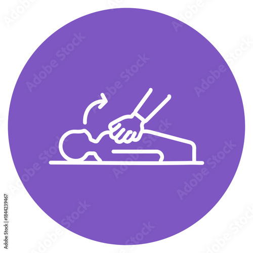 CPR Training icon vector image. Can be used for Nursing.