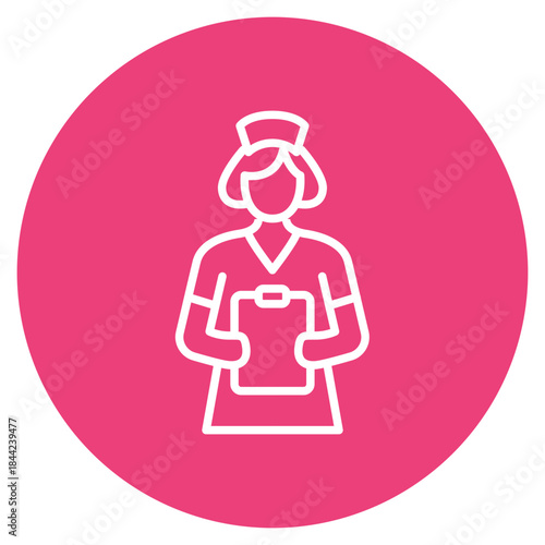 Geriatric Nurse icon vector image. Can be used for Nursing.
