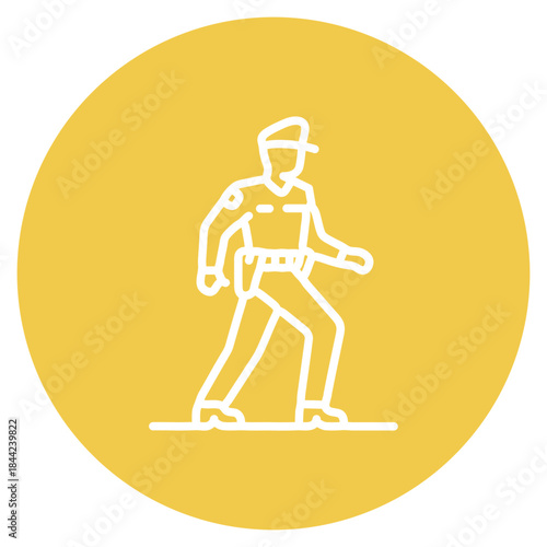 Border Patrol icon vector image. Can be used for Public Services.