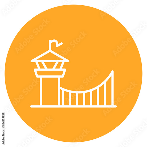 Bridge Patrol icon vector image. Can be used for Public Services.