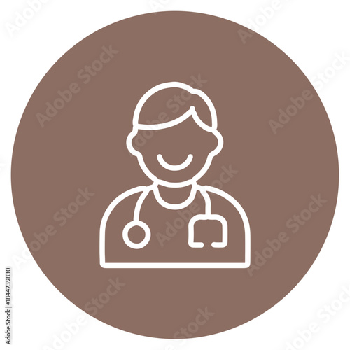 Community Health Worker icon vector image. Can be used for Public Services.