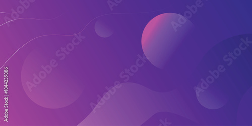 Purple gradient abstract shapes modern smooth background