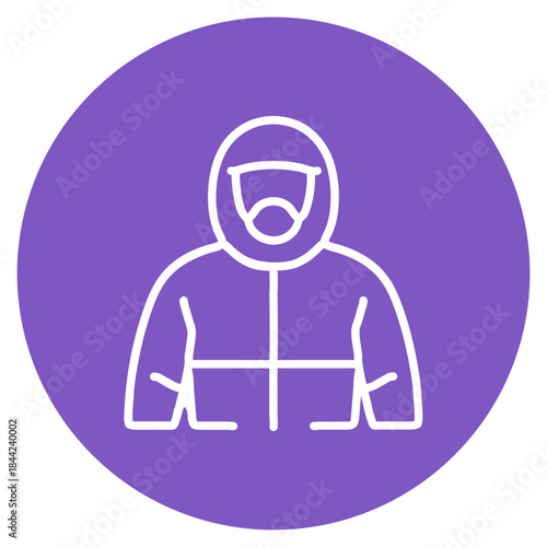 Hazmat Team icon vector image. Can be used for Public Services.